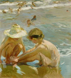 Der verletzte Fuß, 1909